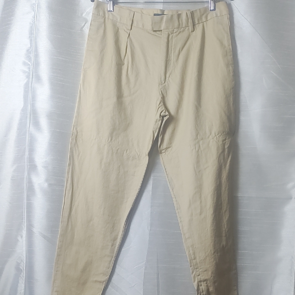 H&M Tan Chino Pants Classic Straight-Leg